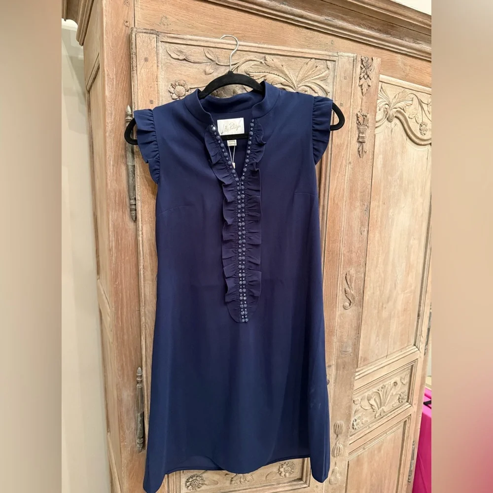 Lilly Pulitzer True Navy Adalee Shift Dress - Picture 1 of 5